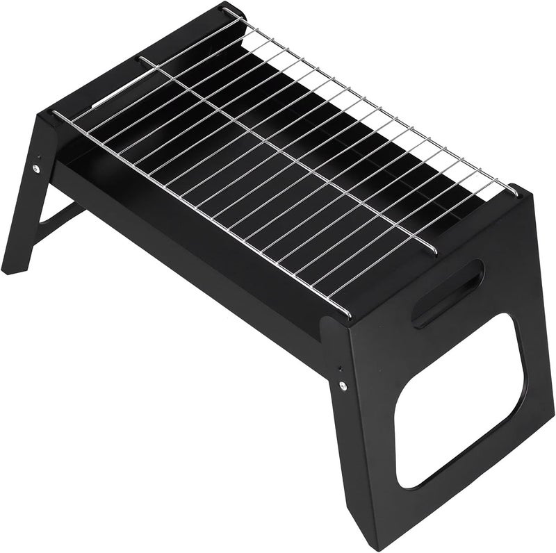 woobles BBQ Grill, Three-dimensional Ventilation Travel Foldable Tabletop Portable Charcoal Grill Rack for Outdoor for Camping for Backyard - Image 1